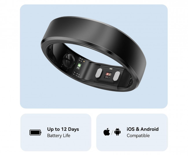 Розумне кільце RingConn Gen 2 Matte Black (Size 10)